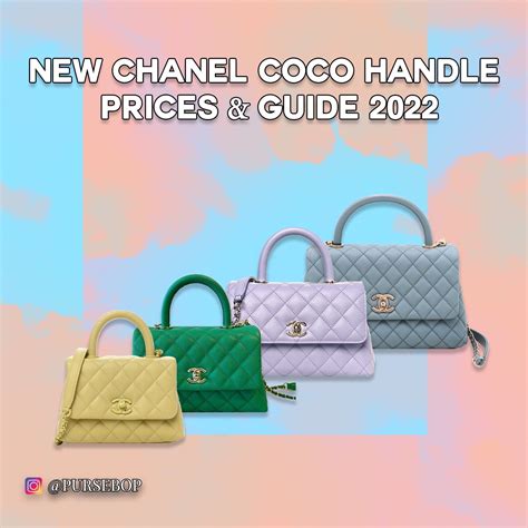 chanel coco handle medium price 2022|chanel coco handbag price uk.